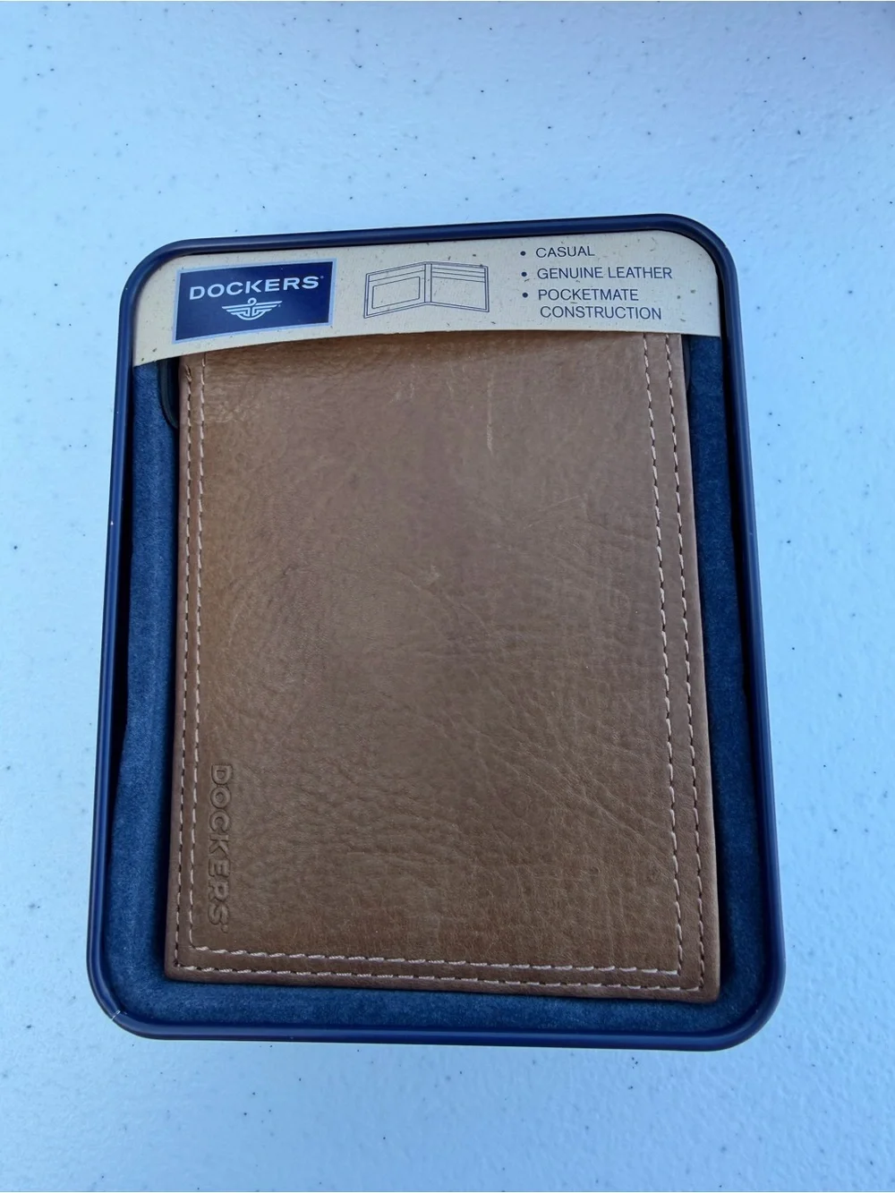 Dockers Tan Genuine Leather Bifold Wallet
